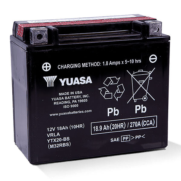 YUASA AGM BATTERY YTX20-BS YUAM32RBS