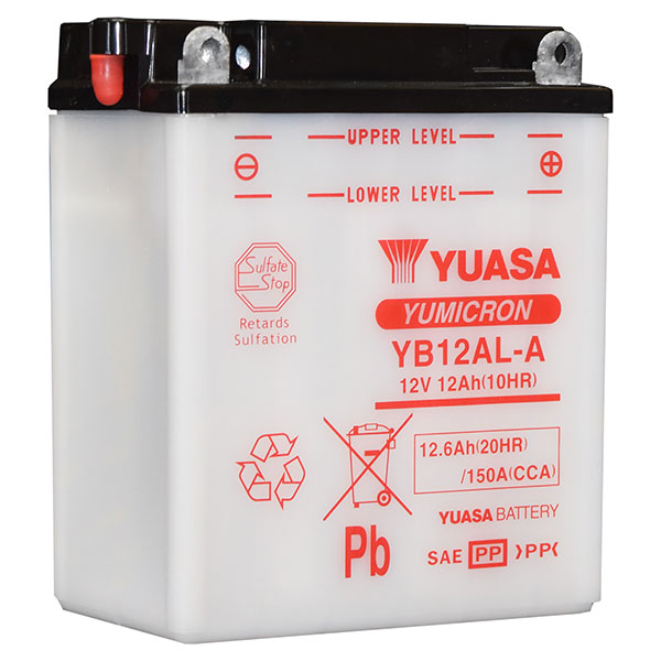 YUASA YUMICRON HIGH PERFORMANCE BATTERY YB12AL-A YUAM2221Y