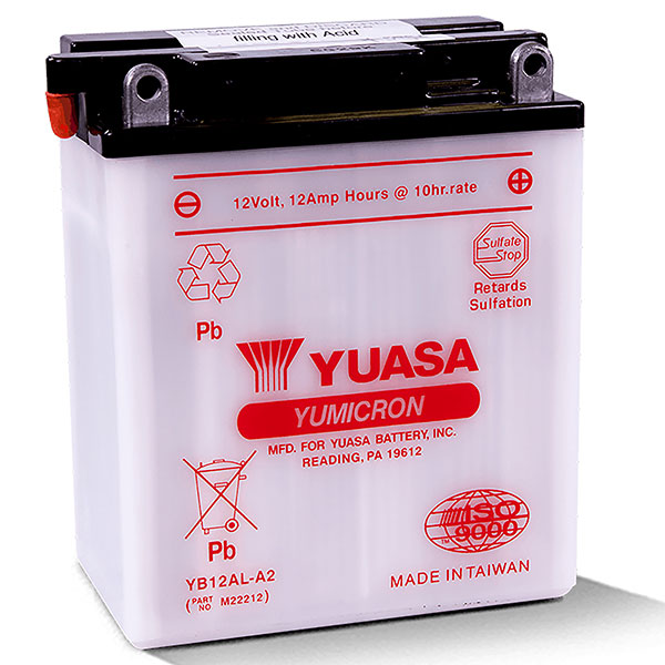 YUASA YUMICRON HIGH PERFORMANCE BATTERY YB12AL-A2 YUAM22212