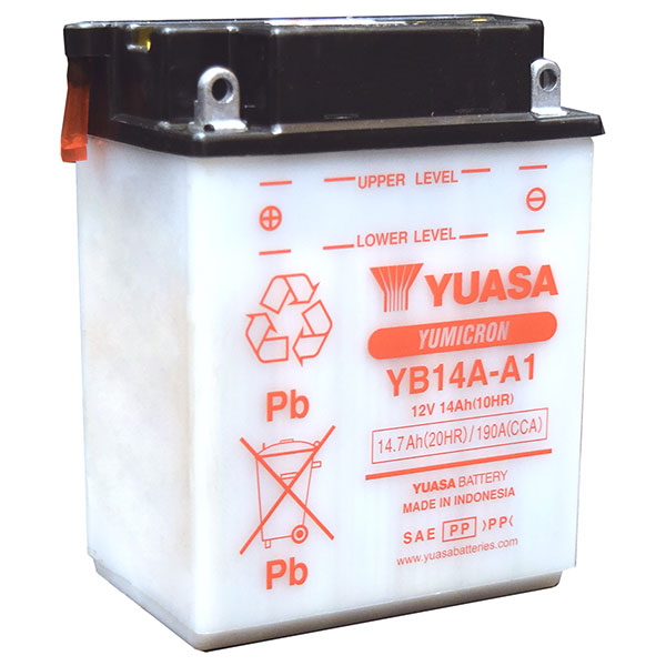 YUASA YUMICRON HIGH PERFORMANCE BATTERY YB14A-A1 YUAM224A1IND