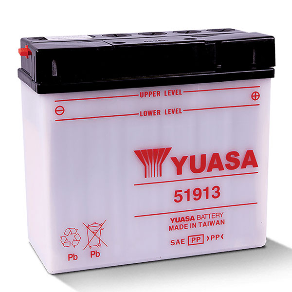 YUASA CONVENTIONAL BATTERY 51913 YUAM2219A
