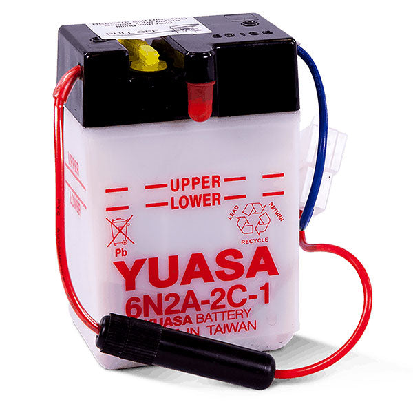 YUASA CONVENTIONAL BATTERY 6N2A-2C-1 YUAM262C1