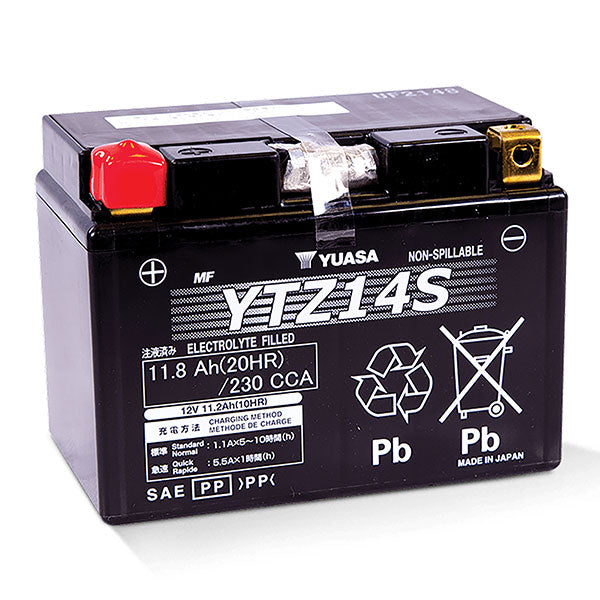 YUASA YTZ SERIES BATTERY YTZ14S (FA) YUAM72Z14
