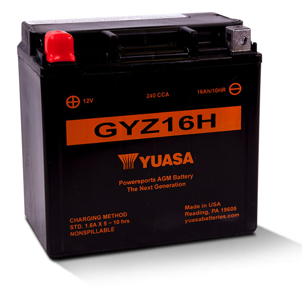 YUASA GYZ SERIES BATTERY GYZ16H (FA) YUAM716GH