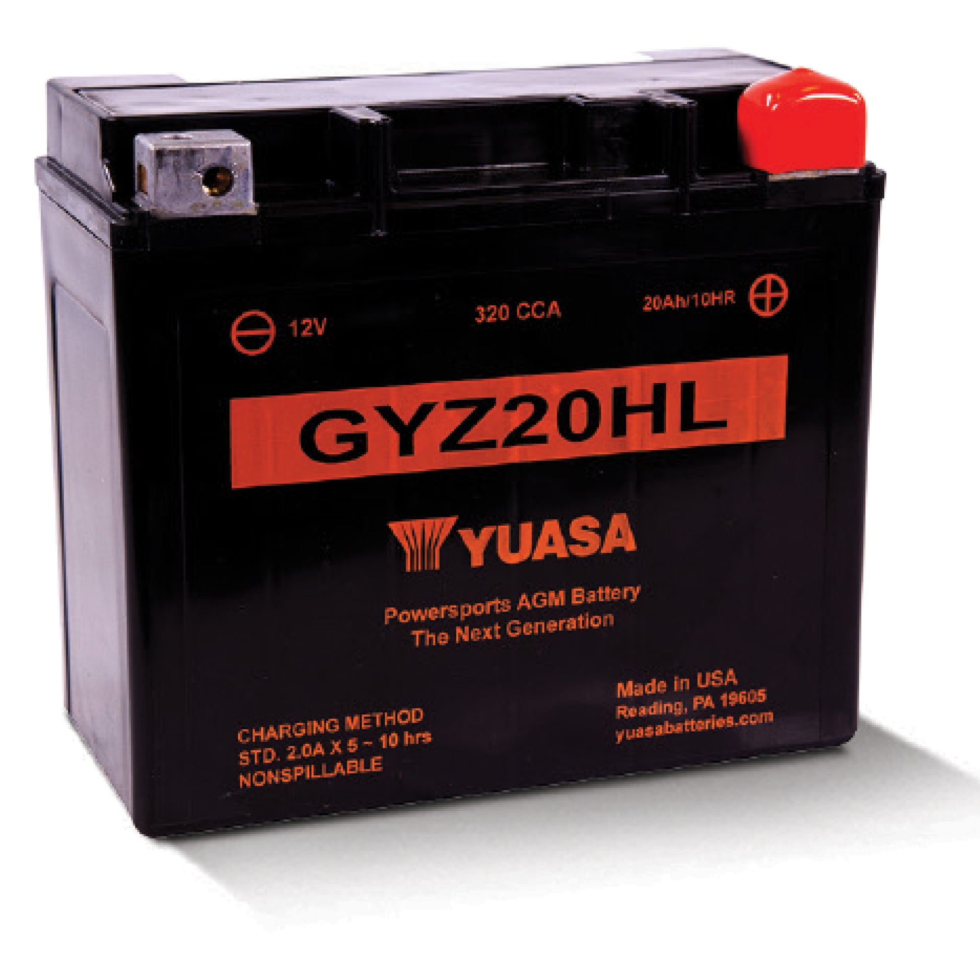 YUASA GYZ SERIES BATTERY GYZ20HL (FA) YUAM720GH