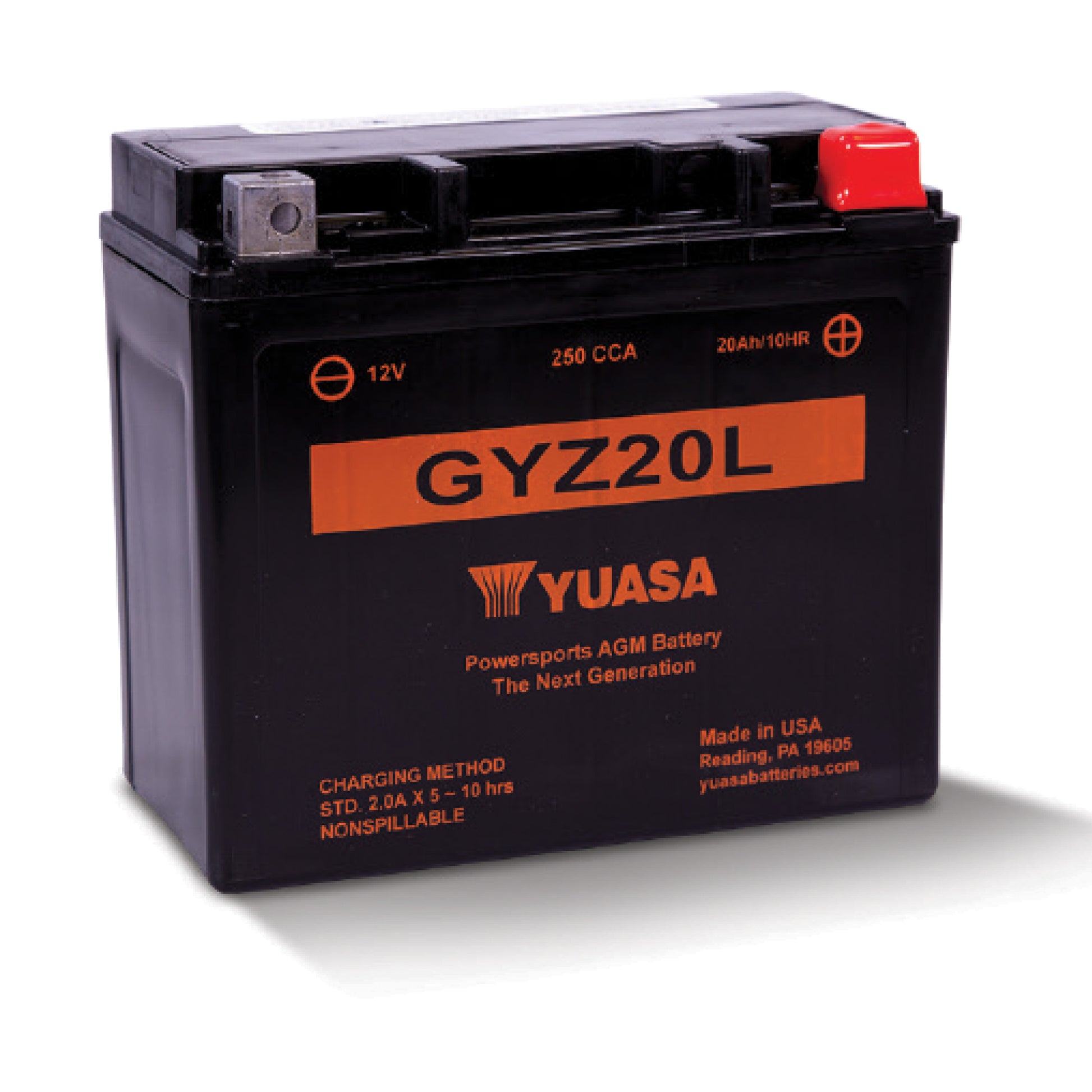 YUASA GYZ SERIES BATTERY GYZ20L (FA) YUAM720GZ
