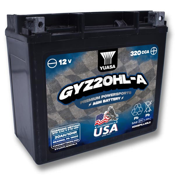 YUASA GYZ SERIES BATTERY GYZ20HL-A YUAM720GHLA