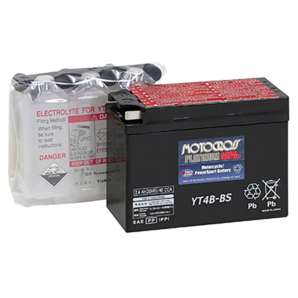 MOTOCROSS AGM BATTERY YT4B-BS YUAM62T4B