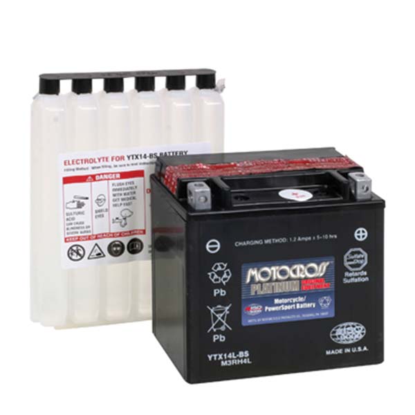 MOTOCROSS AGM BATTERY YTX14L-BS MOSM3RH4L