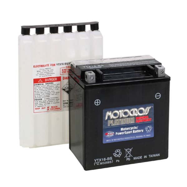 MOTOCROSS AGM BATTERY YTX16-BS MOSM32X6S