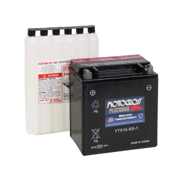MOTOCROSS AGM BATTERY YTX16-BS-1 MOSM32X61