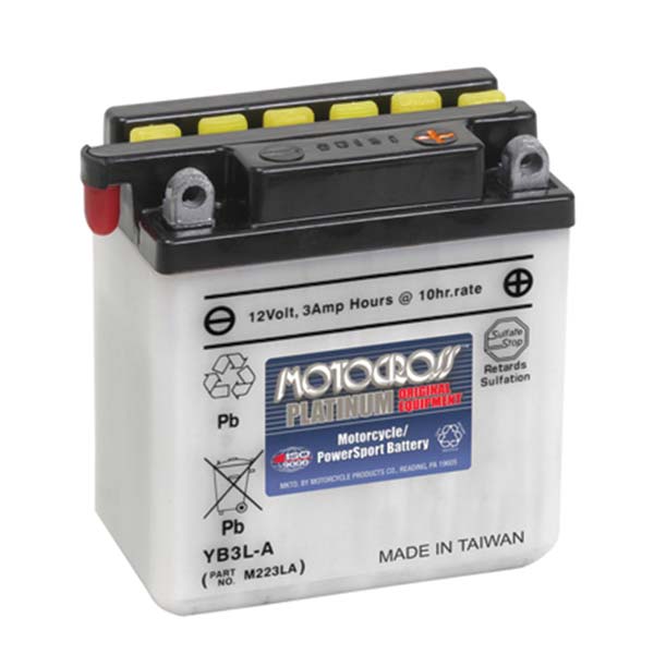 MOTOCROSS YUMICRON BATTERY YB3L-A YUAM223LA