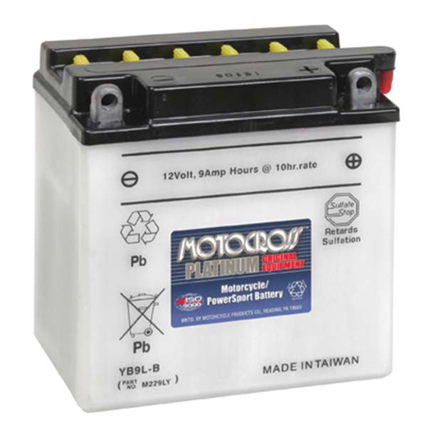 MOTOCROSS YUMICRON BATTERY YB9L-B MOTM229LY