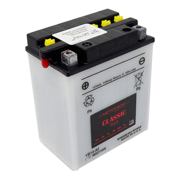MOTOCROSS YUMICRON BATTERY YB14-A2 MOFM2214H