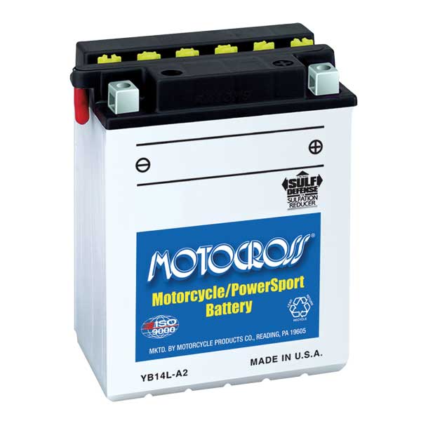 MOTOCROSS YUMICRON BATTERY YB14L-A2 MOFM2214Y
