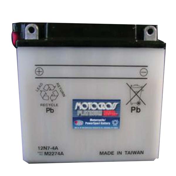 MOTOCROSS CONVENTIONAL BATTERY 12N7-4A MOTM2274A