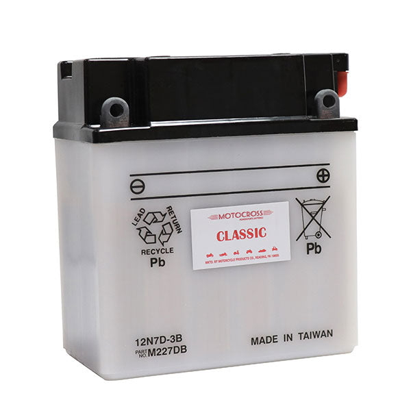 MOTOCROSS CONVENTIONAL BATTERY 12N7D-3B MOTM227DB