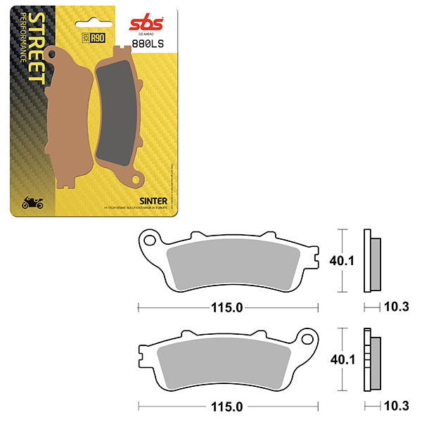 SBS PERFORMANCE LS SINTER BRAKE PAD  6260880100