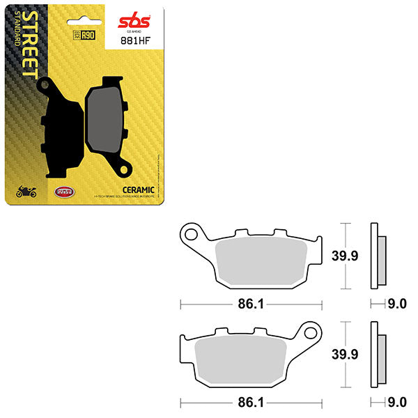 SBS ATV/UTV CERAMIC BRAKE PAD  6190881100