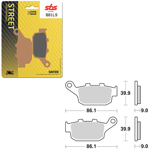 SBS PERFORMANCE LS SINTER BRAKE PAD  6260881100