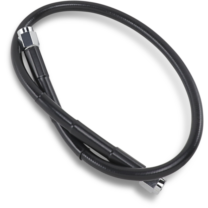 DRAG SPECIALTIES BLACK S/S BRAKE LINE 20" 820-BLK