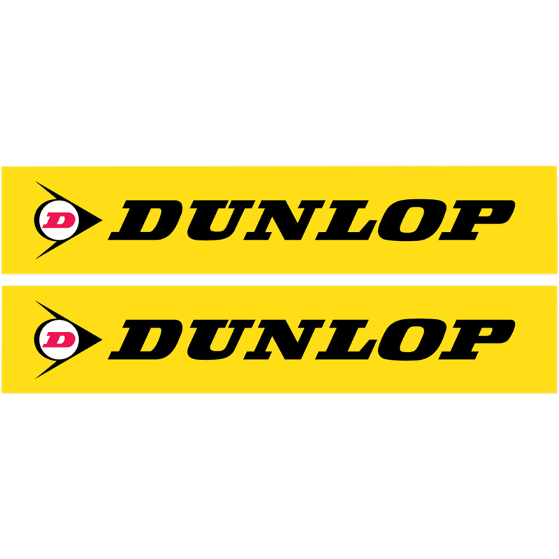 FACTORY EFFEX FORK/SWINGARM DECAL - DUNLOP YELLW/BLACK 02-7065