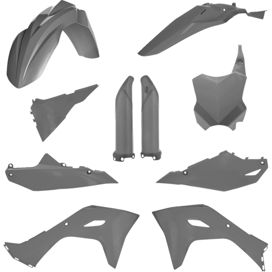 ACERBIS PLASTIC KIT- FULL KX250:25, KX450:24-25 GRAY 2983570011