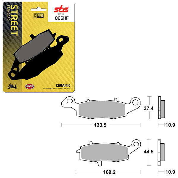 SBS ATV/UTV CERAMIC BRAKE PAD  6190886100