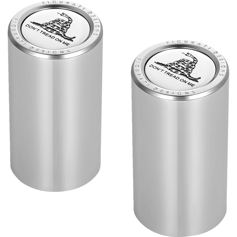 FIGURATI DESIGNS ND MAG DOCKING COVERS SILVER WITH DTOM 25.2X46.5MM FD40-DC-25.2/46.5-SS