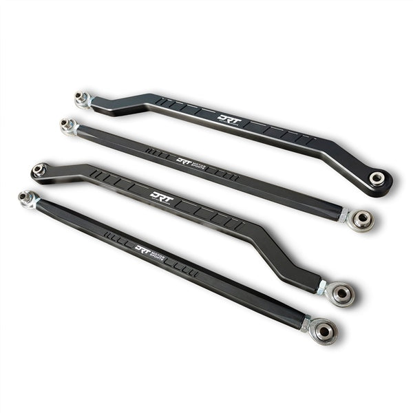 DRT MOTORSPORTS RADIUS ROD H-CLEAR SET ALU BK 64" POL 20010RR64201