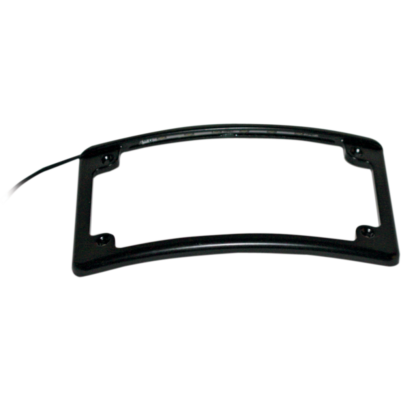 CUSTOM DYNAMICS LED LIC/PLATEFRAME BLK LPF-RAD-B-LP