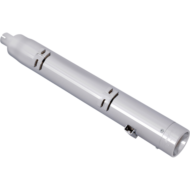 RINEHART RACING 4" MUFFLERS INDIAN CHRM W/CHRM END CAPS 500-0502C