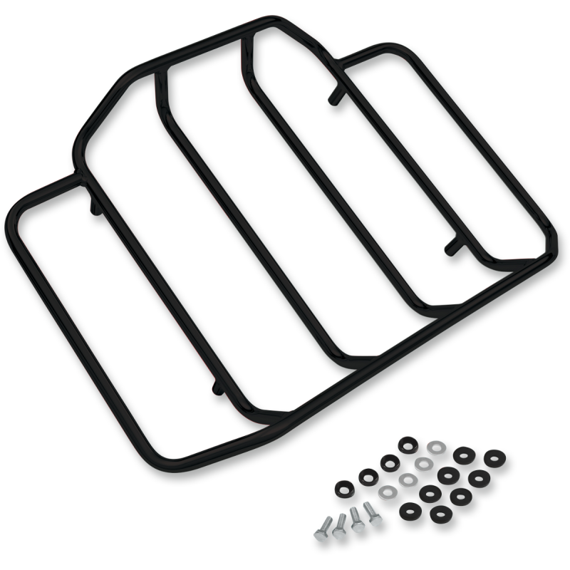 SHOW CHROME BLACK LUGGAGE RACK TOUR-PAK 91-306BK