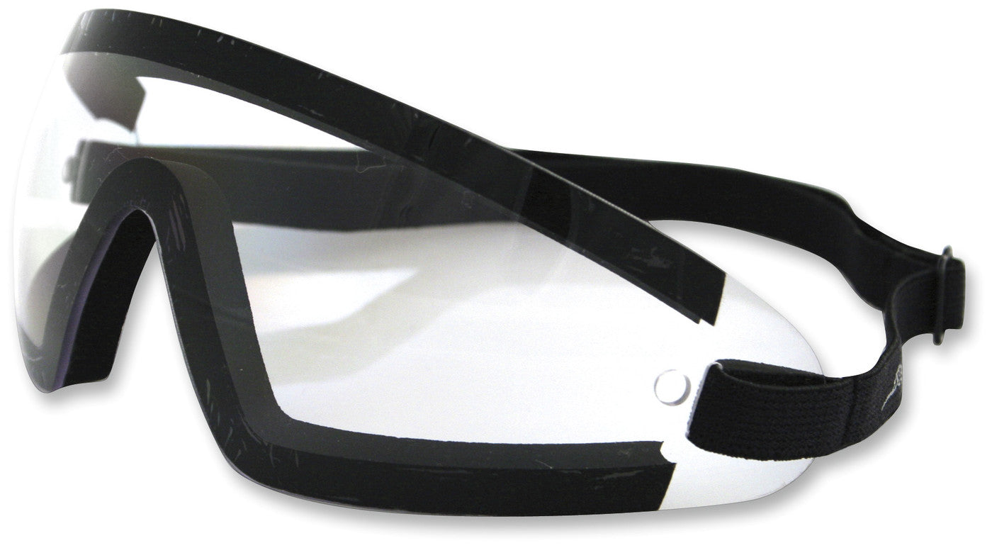BOBSTER WRAP AROUND BLACK FRAME CLEAR LENS BW201C