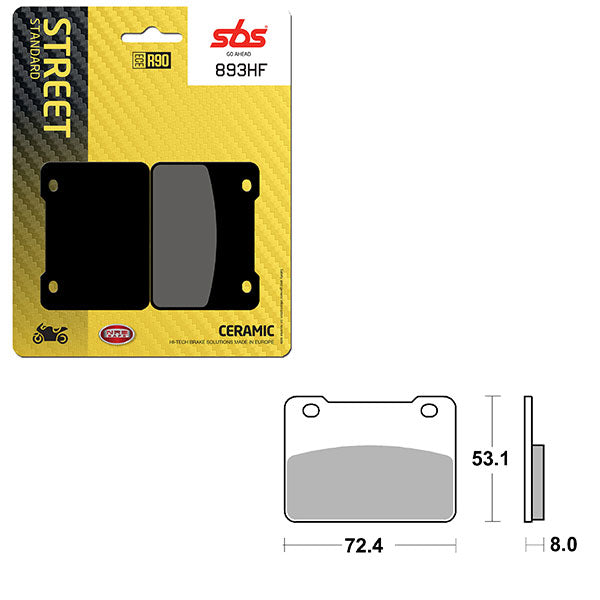 SBS ATV/UTV CERAMIC BRAKE PAD  6190893100