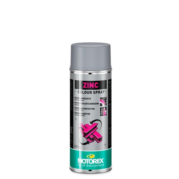 MOTOREX COLOUR SPRAY ZINC 400ML 403078
