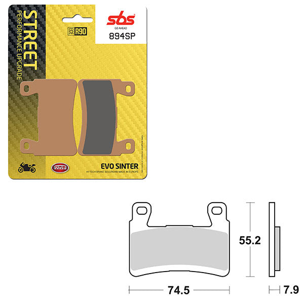 SBS SP EVO SINTER BRAKE PAD  6390894108