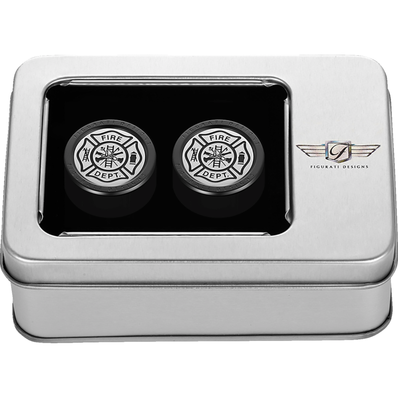 FIGURATI DESIGNS ND MAG DOCKING COVERS BLACK WITH MALTESE CROSS-27.2X32MM FD74-DC-27.2/32-BLK