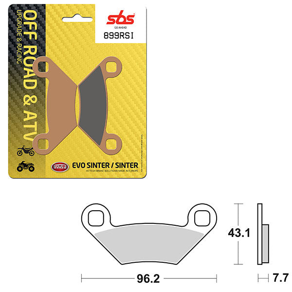 SBS EVO SINTER BRAKE PAD  6280899100