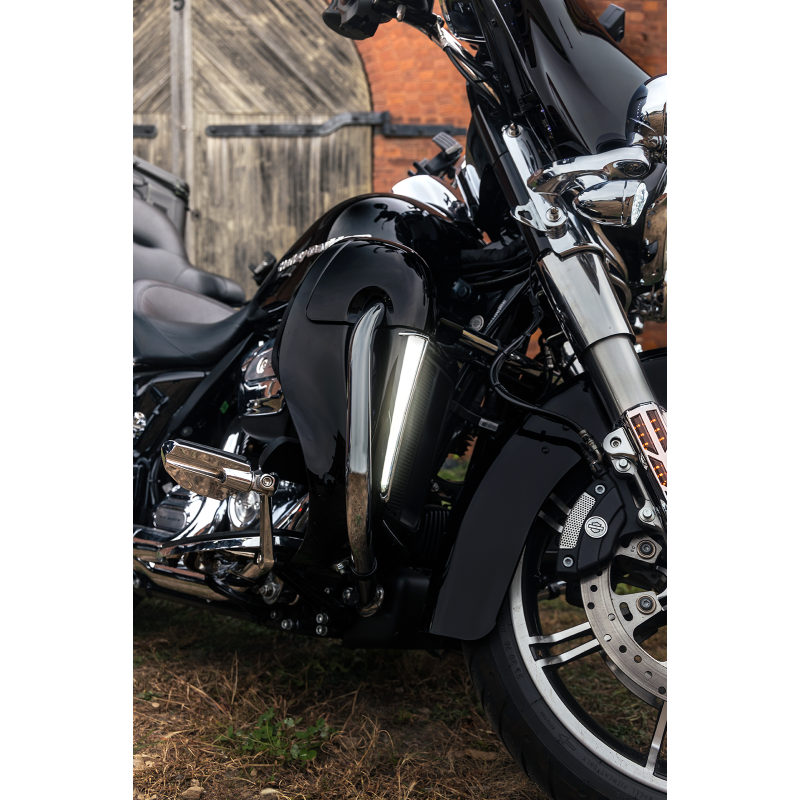 CIRO LLC LOWER FAIRING LIGHTS - CHROME 45800