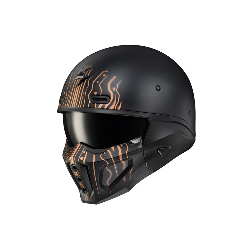 SCORPION COVERT-X TRIBE MATTE BLACK/COPPER SM COX-1313