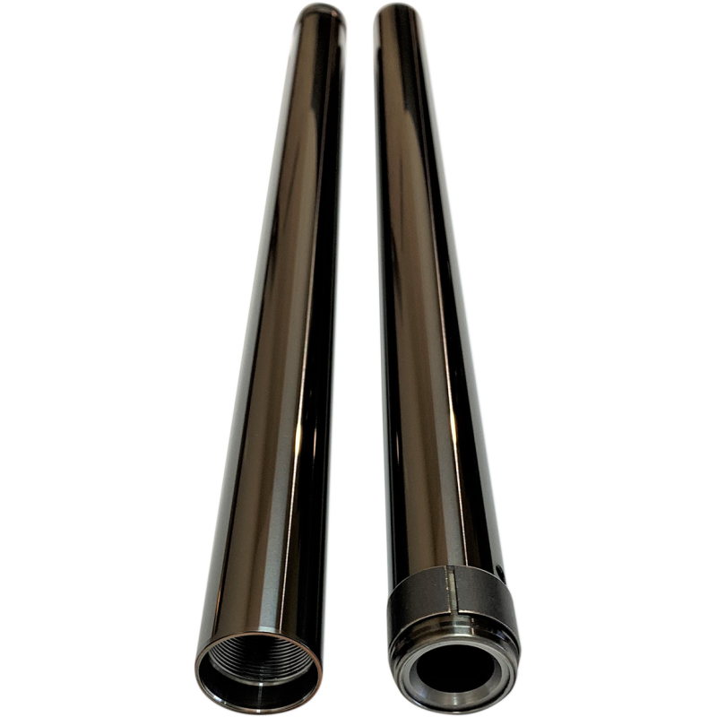 PRO-ONE PERF.MFG. 39MM FORK TUBES, 24-1/4" BLACK (DLC) COATING, PAIR 105020B