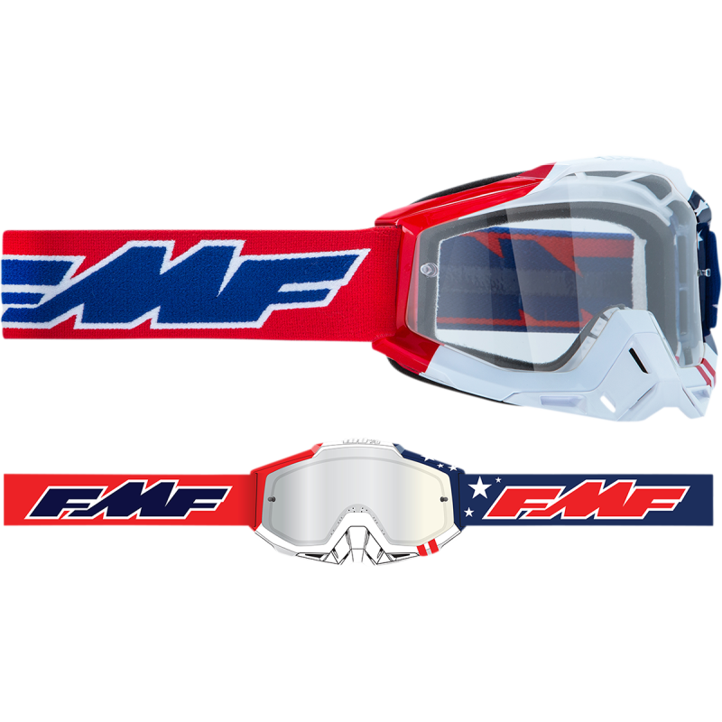 FMF FMF POWERBOMB GOGGLE US OF A - CLEAR LENS F-50036-00006
