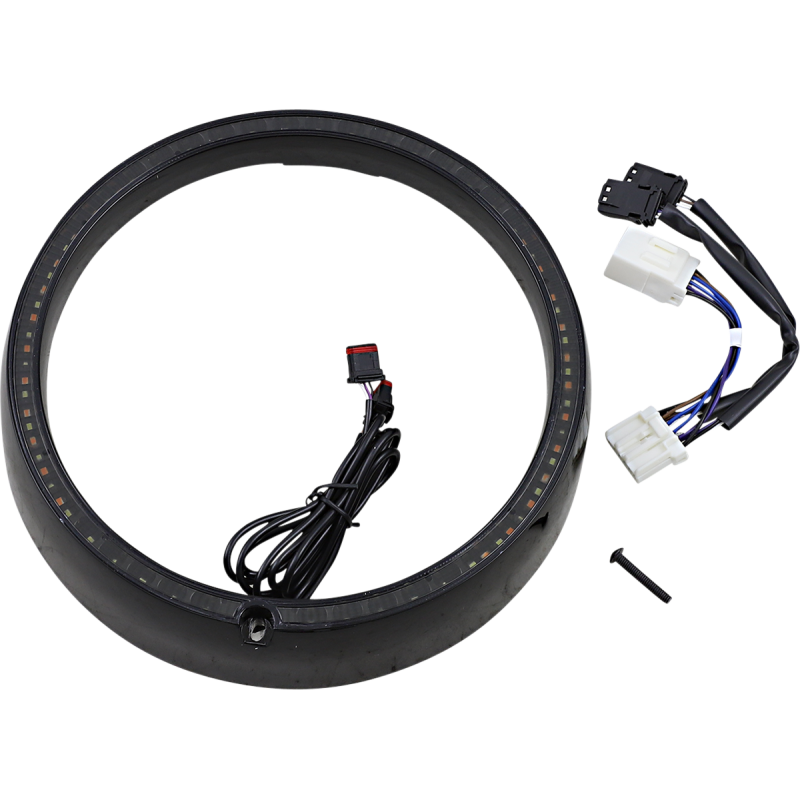 CUSTOM DYNAMICS TRIM RING BLK SEQ TSGNAL PB-7TR-SEQ-3B