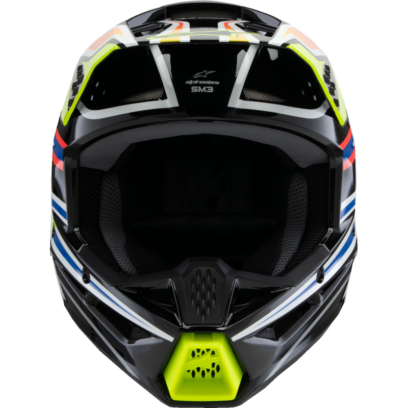 ALPINESTARS HELMETSM3 YTH WURX B/Y/BL/R L ECE06 8302125-1574-YL