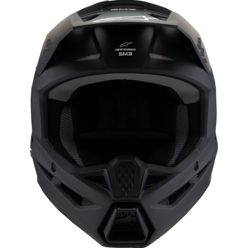 ALPINESTARS HELMET SM3 YTH SOLID MTTE BK M ECE06 8302425-110-YM