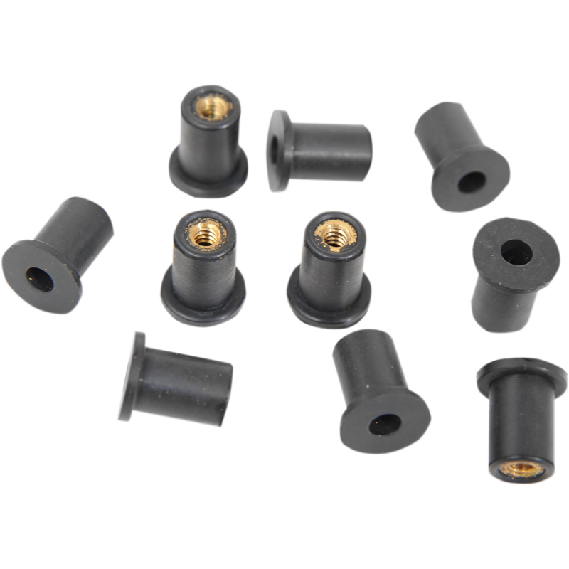 DRAG SPECIALTIES NUT WELL (5210)6-32 10PK 2404-0543