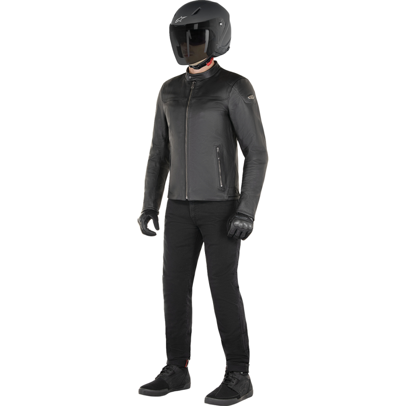 ALPINESTARS (ROAD) BLACKTRACK LTHR JKT BLK XL 3103824-1100-XL