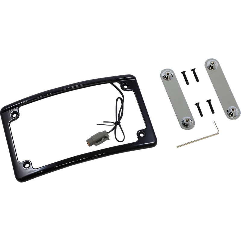 CUSTOM DYNAMICS FRAME LICENSE LED CVO BLK LPF-RAD-CVO-B