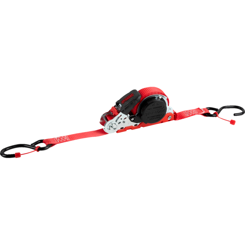 ERICKSON 1X16 1500LB SELF LOCK RETRACTABLE RATCHET STRAP W LOCK HOOK 01435